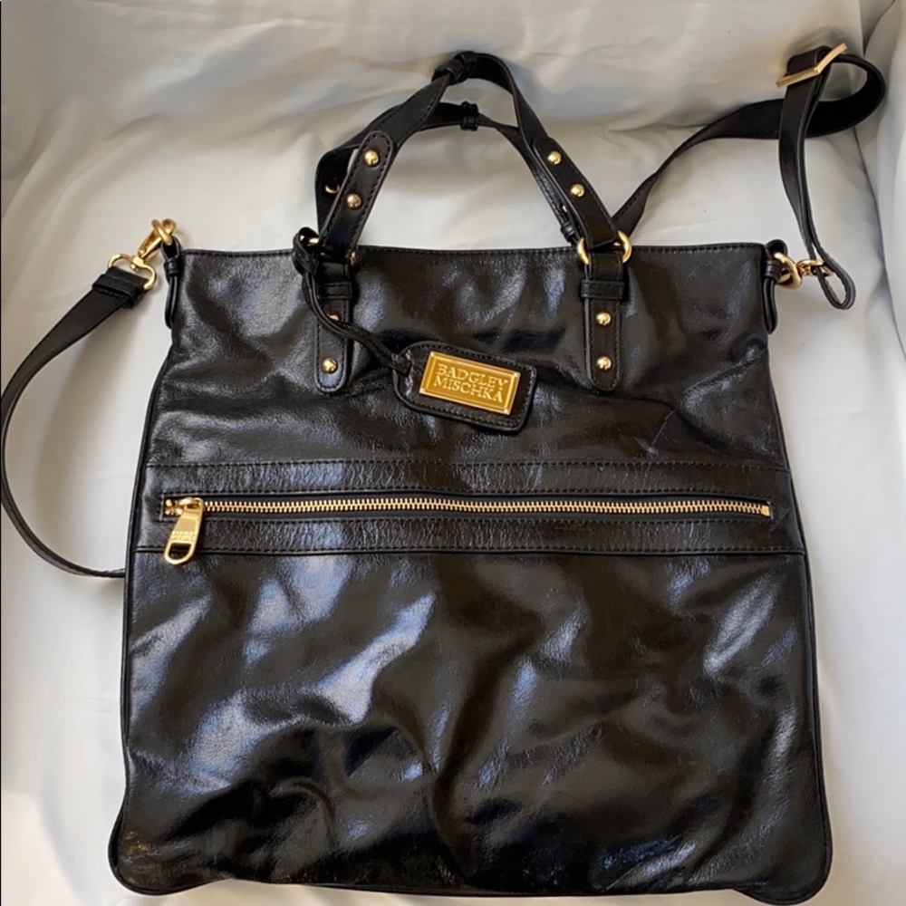 Badgley Mischka purse and crossbody strap